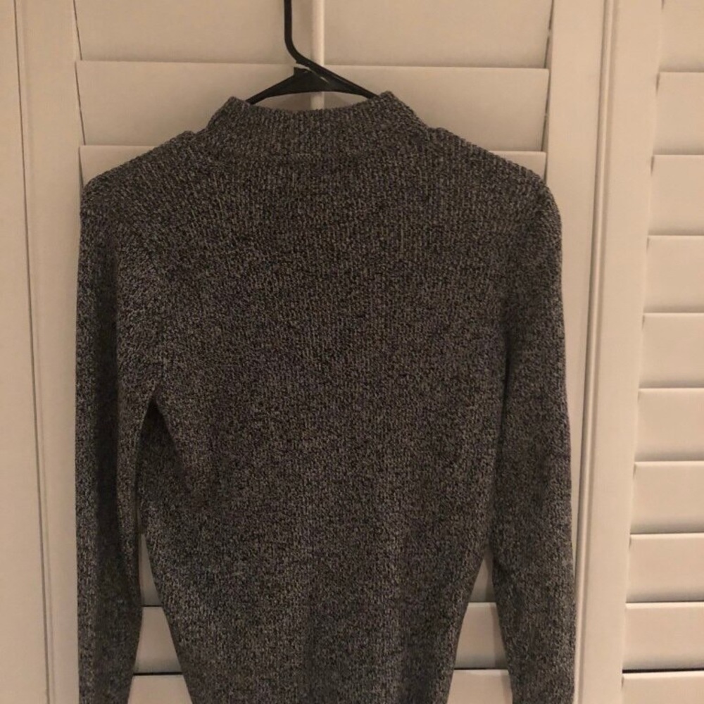 Karen Scott Petite Cotton Mock-Neck Sweater. - Picture 2 of 3